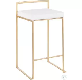 Fuji Antique White Stacker Counter Stool Set Of 2