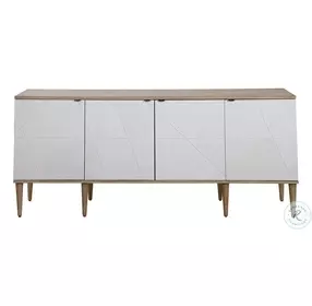 Tightrope neutral Oak Ceruse 4 Door Accent Cabinet