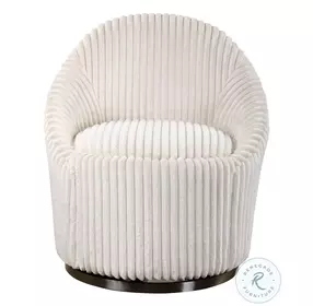 Orb Ivory Swivel Chair