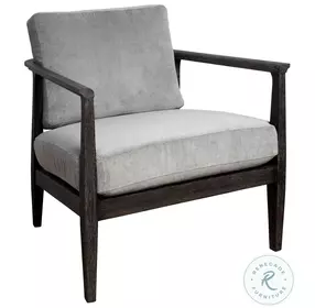 Brunei Steel Gray Accent Chair