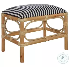 Laguna Navy and White Bench
