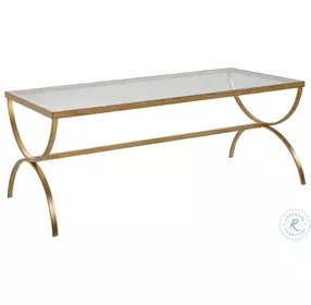 Crescent Antique Gold Cocktail Table