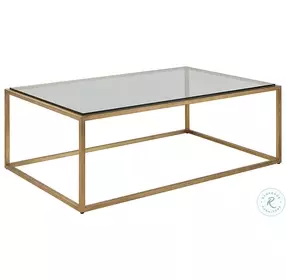 Bravura Brushed Gold Leaf Cocktail Table