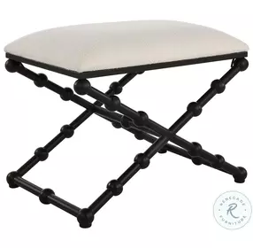 Iron Crisp White Small Bench