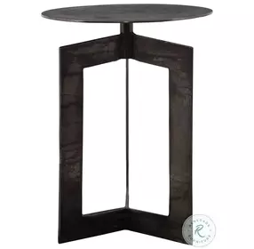 Spiron Rich Gunmetal Accent Table