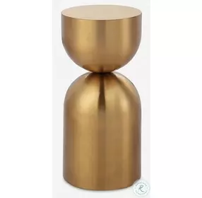 Flora Rich Plated Gold Accent Table