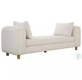 Gavriel Soft Ivory Oversized Bench
