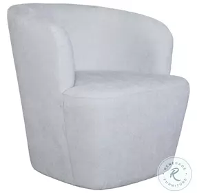 Dune Light Cloud Blue Barrel Swivel Chair