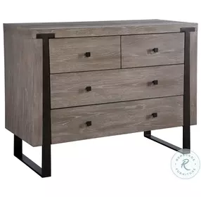 Gabriel Light Oak And Dark Bronze Accent Chest
