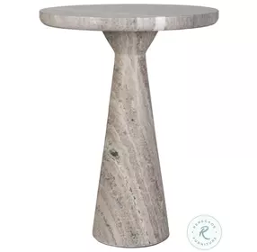 Stellour Neutral Marble Accent Table