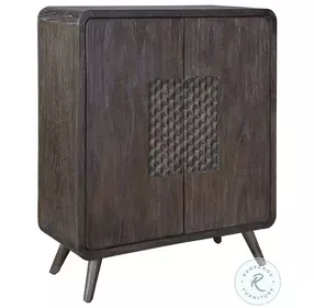 Hausen Rich Weathered Mindi Grain 2 Door Accent Cabinet