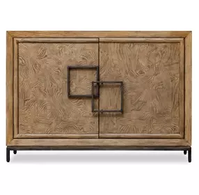 Langston Bronze and Brown 2 Door Accent Cabinet