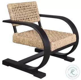 Rehema Natural And Rich Black Accent Chair From Uttermost