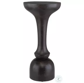 Gambrel Rich Black Accent Table