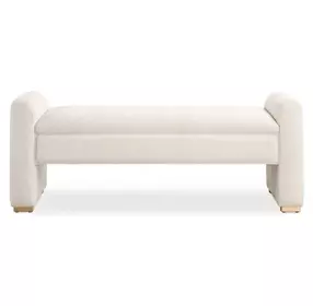 Arlington Ivory Upholstered Accent Bench