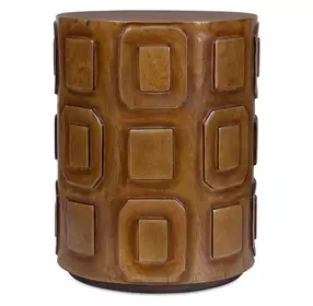 Langston Brown Round Accent Table