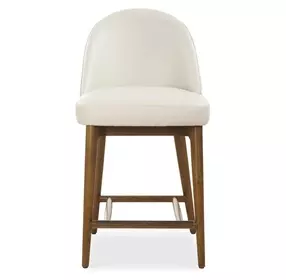 Arlington Rich Ecru Upholstered Counter Height Stool