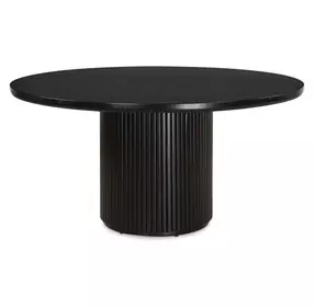 Fairmont Black 60" Round Dining Table