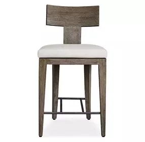 Fairmont Oyster White Outdoor Counter Height Stool