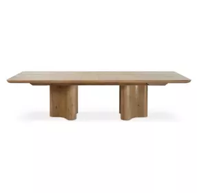 Hamilton Brown 120" Extendable Rectangular Dining Table