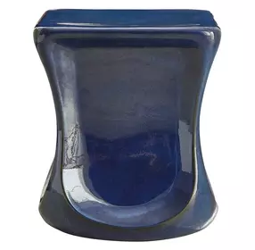 Kaz Deep Blue Outdoor Garden Stool