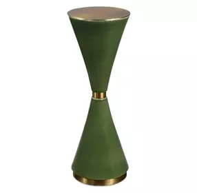 Monterey Brass and Jade Green Round Drink Table