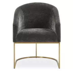 Somerset Charcoal Upholstered Dining Arm Chair
