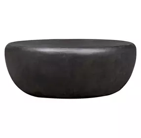 Somerset Black Outdoor Round Coffee Table