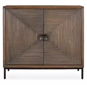 Bottom Line Brown and Bronze 2 Door Accent Cabinet