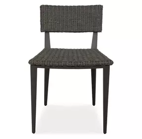 Hamilton Java Black and Textured Mocha Outdoor Dining Chair