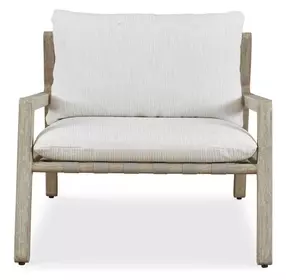 Kingsley Cream Upholstered Outdoor Lounge Chair Set of 2