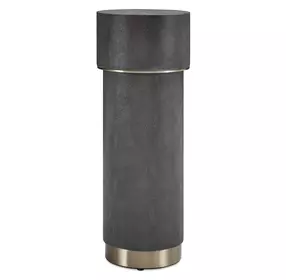 Oakley Charcoal and Brushed Brass Round Drink Table