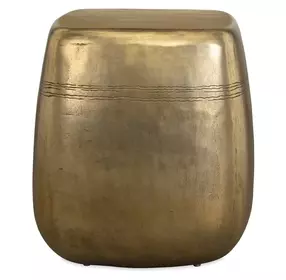 Hamilton Aged Brass Outdoor Square Side Table