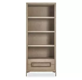 Alden Brown and Brushed Brass Etagere