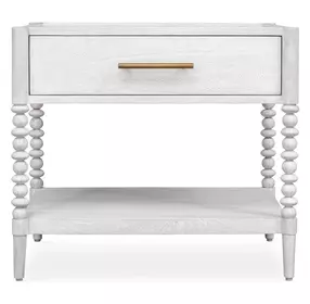 Langston Off White Rectangular Side Table