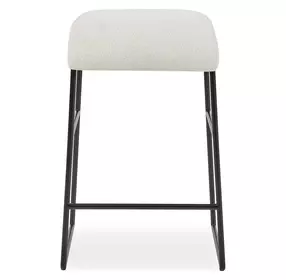 Langston Ecru Upholstered Counter Height Stool
