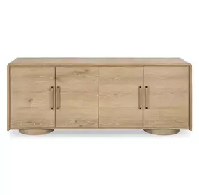 Evanston Natural 4 Door Accent Cabinet