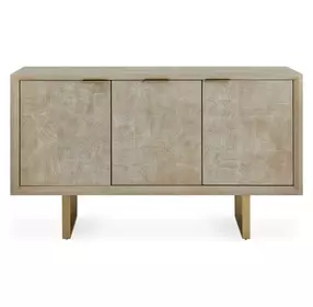 Fairmont Brown and Gold 3 Door Accent Cabinet