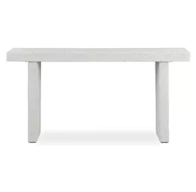 Langston Limestone Outdoor Rectangular Console Table