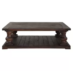 Fairmont Walnut Stain Rectangular Coffee Table