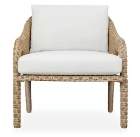 Prescott Oyster White Upholstered Outdoor Lounge Chair