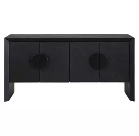 Arlington Black 4 Door Accent Cabinet