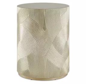 Hamilton Gold Round Accent Table