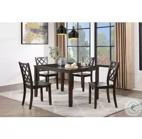 Trellis Brown 5 Piece Dining Set