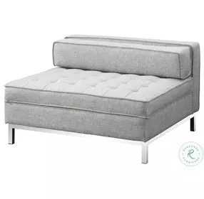 Covella Gray Storage Ottoman