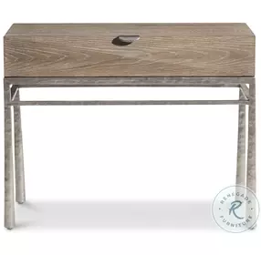 Aventura Marcona 1 Drawer Nightstand with Metal Frame and USB Charging
