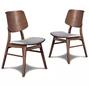 Oscar Dark Gray Upholstered Dining Chair Set of 2