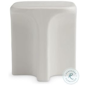 Lennox Chalky White Square Outdoor Side Table