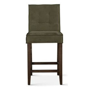 Aven Green Eco Suede Counter Height Stool