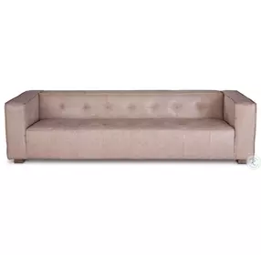 Portia Vintage Cream Italian Leather Sofa